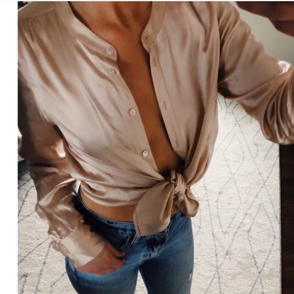 ❗️SOLD❗️Pure Collection 100% Silk Blouse - Picture 1 of 8